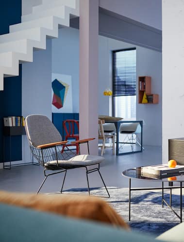 Vroljike moderne woonkamer studiomos